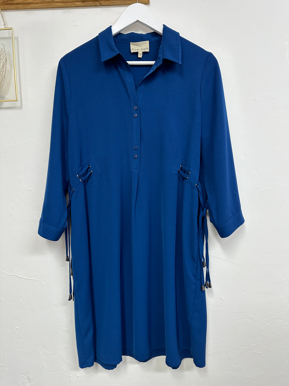 Phase Eight Blue Shirt Dress - Size 12