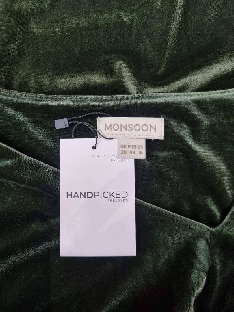 Monsoon Green Dress - Size 20