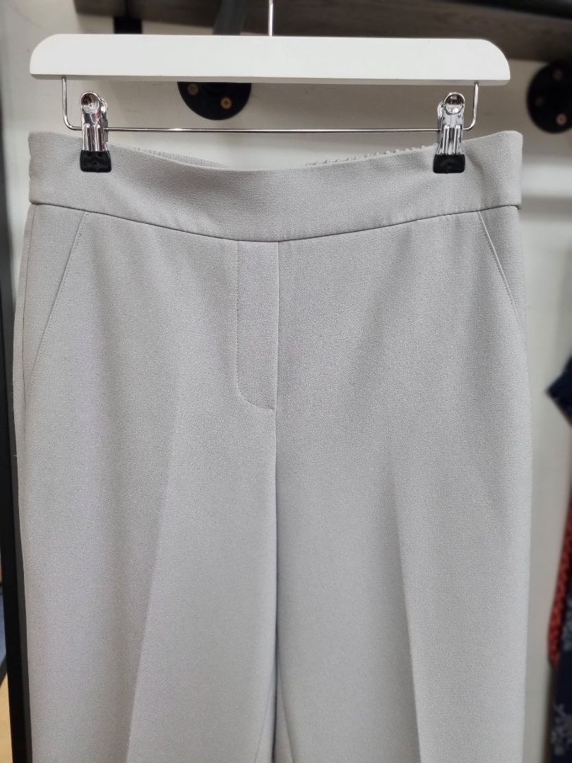 DKNY Grey Blue Tapered Pleated Leg Trousers - Size 10