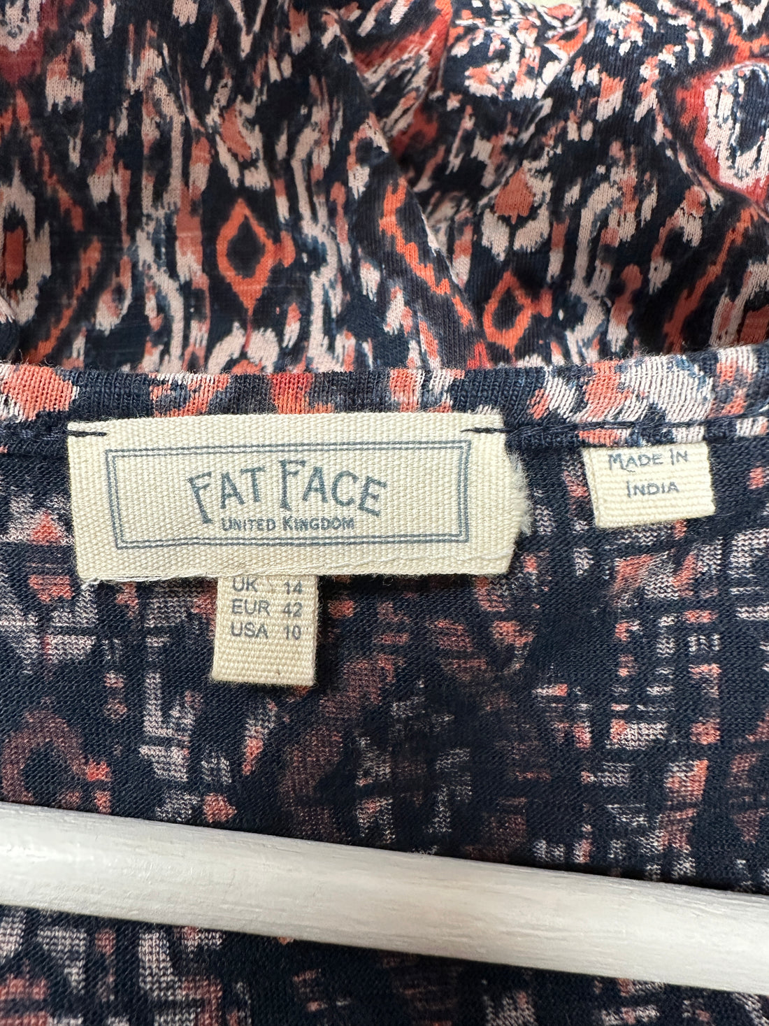 Fat Face Mix Smock Top - Size 14