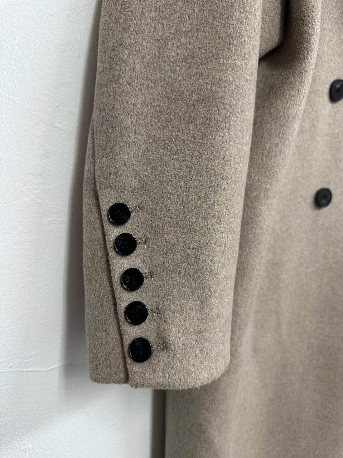 Mint Velvet Beige Double Breasted Coat - Size XL