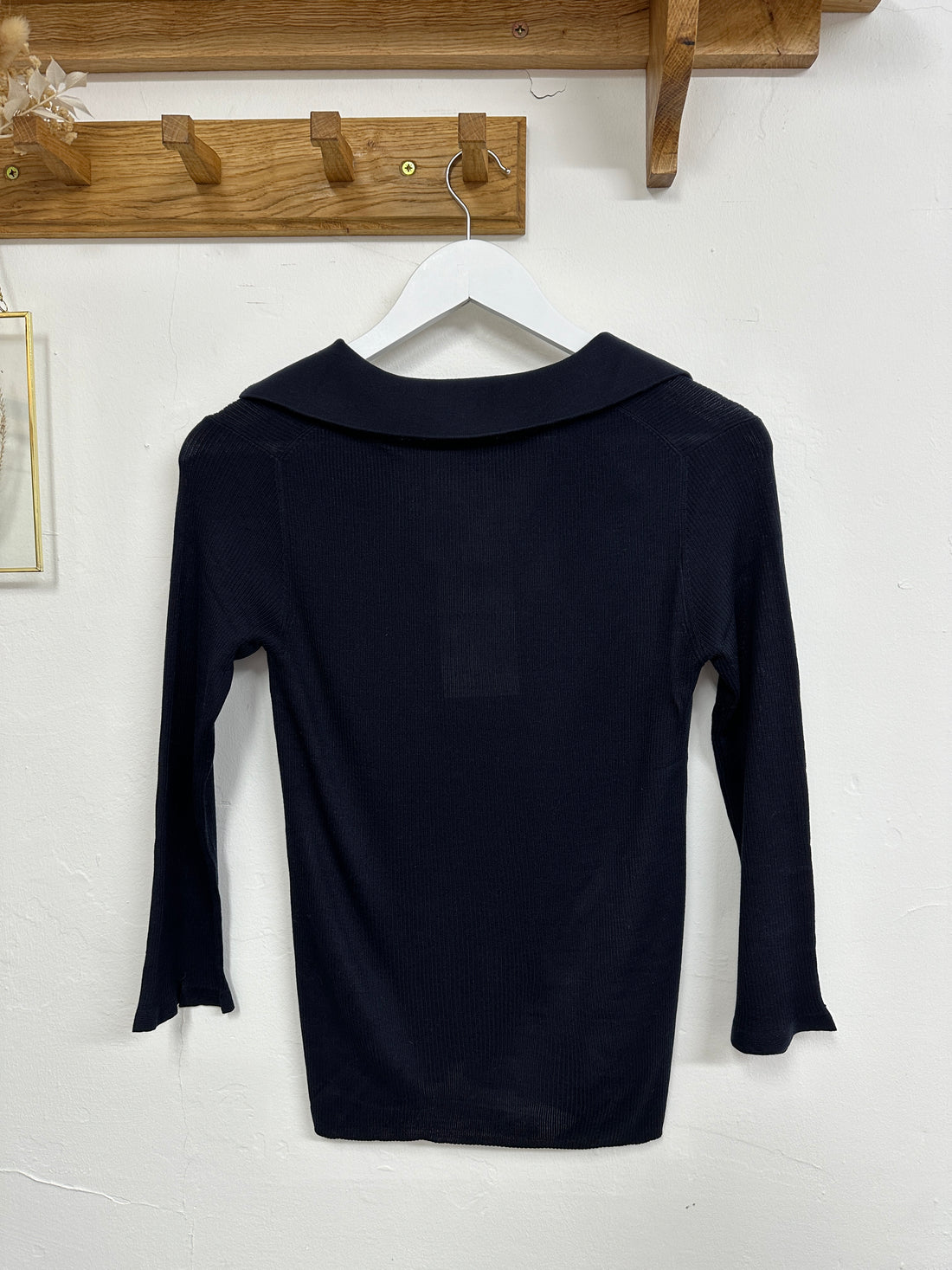 Kingshill Navy Silk Cashmere Top - Size S