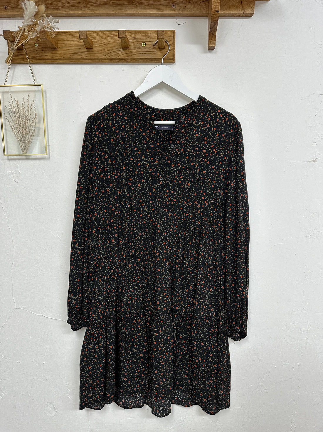 M&S Black Smock Dress - Size 12