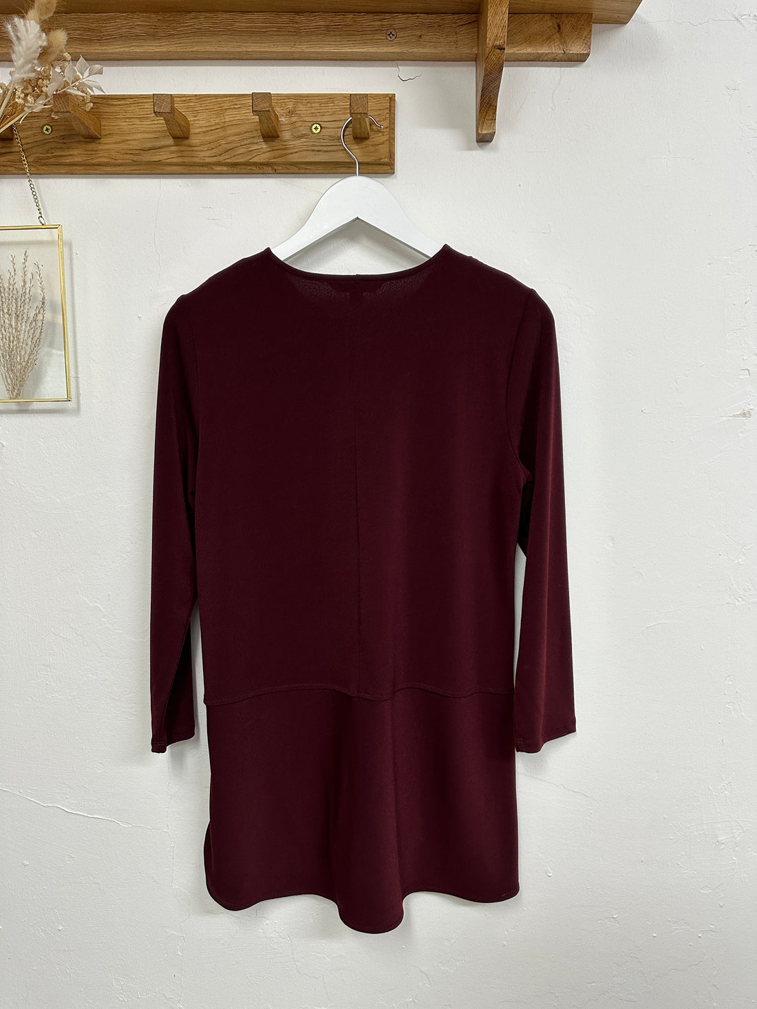 Ralph Lauren Burgundy Longline Top - Size M