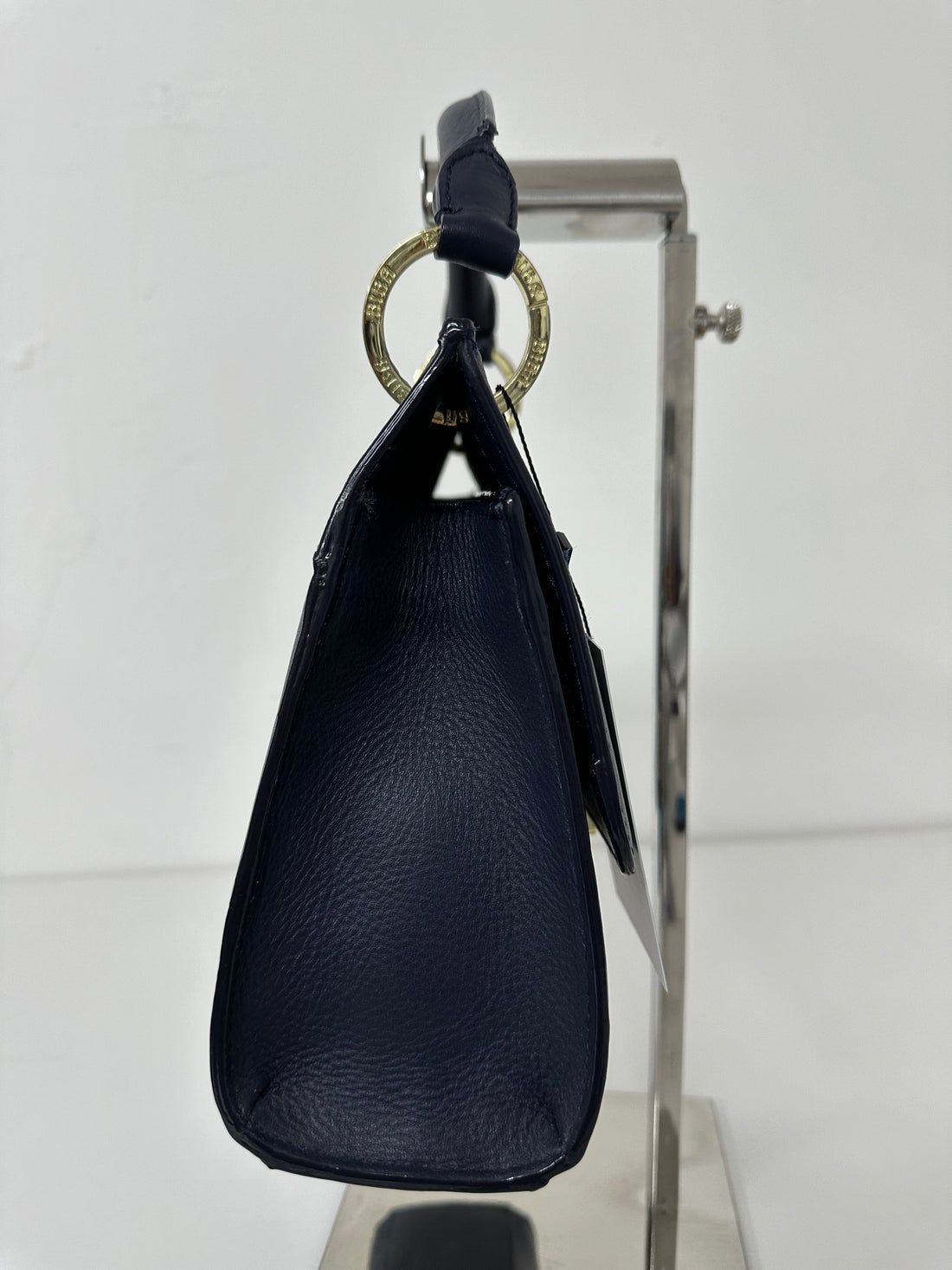 Biba Navy Blue Leather Long Strap Shoulder Bag