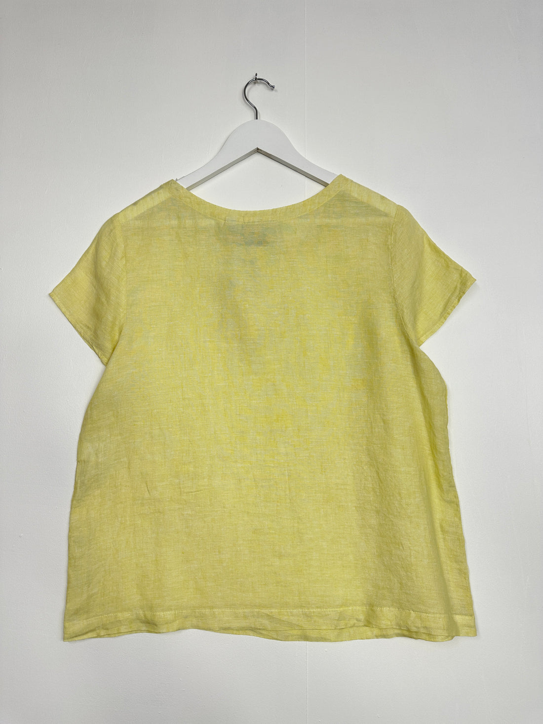 Cynthia Rowley Yellow Linen Top - Size L