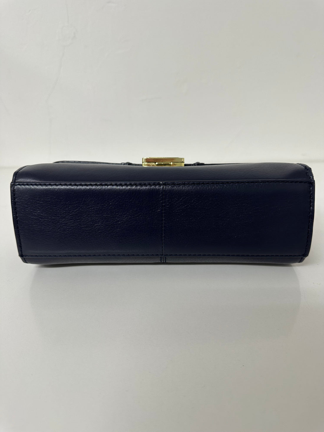 Biba Navy Blue Leather Long Strap Shoulder Bag