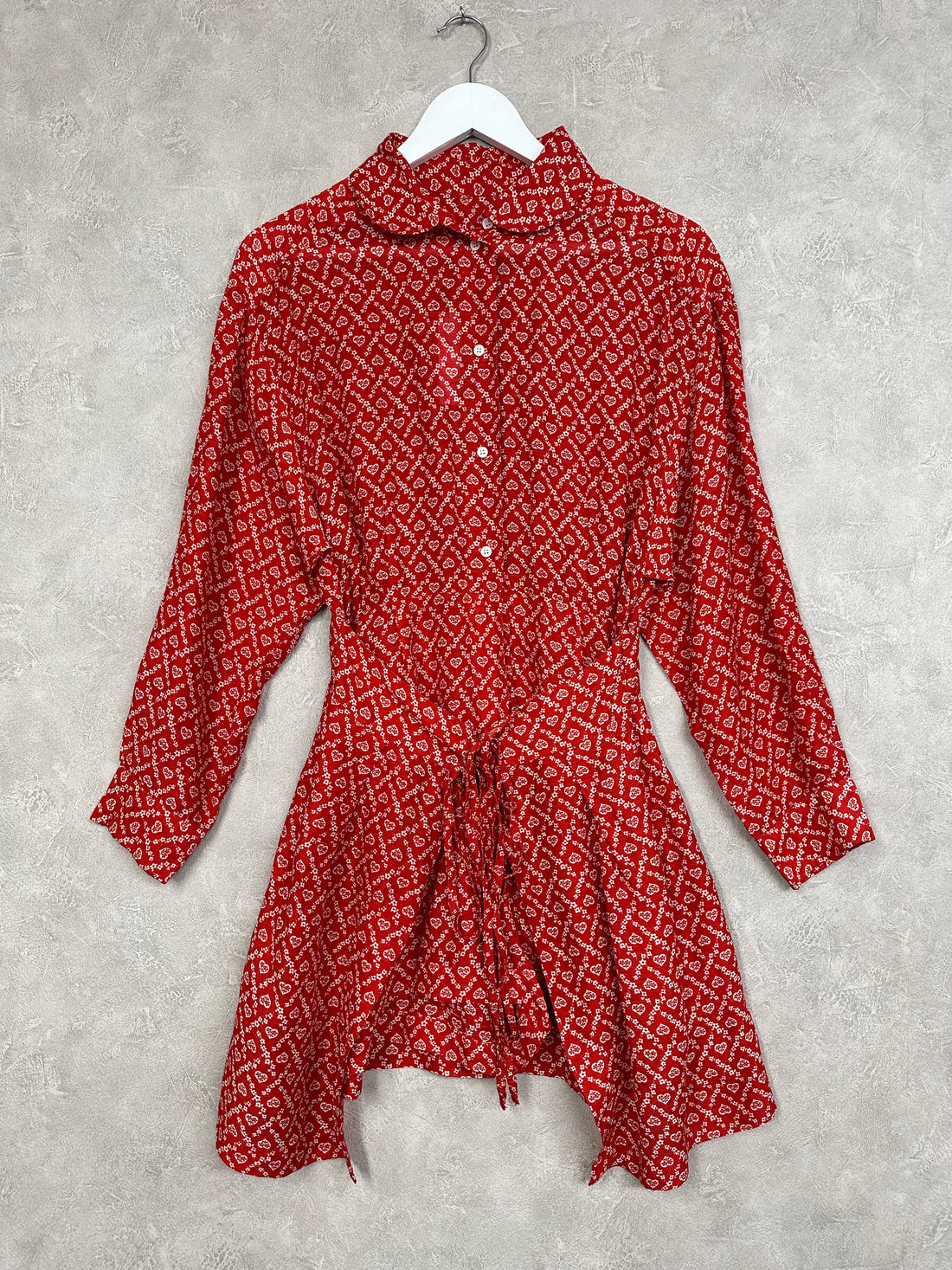 Sandro Silk Linen Heart Print Playsuit Size 10