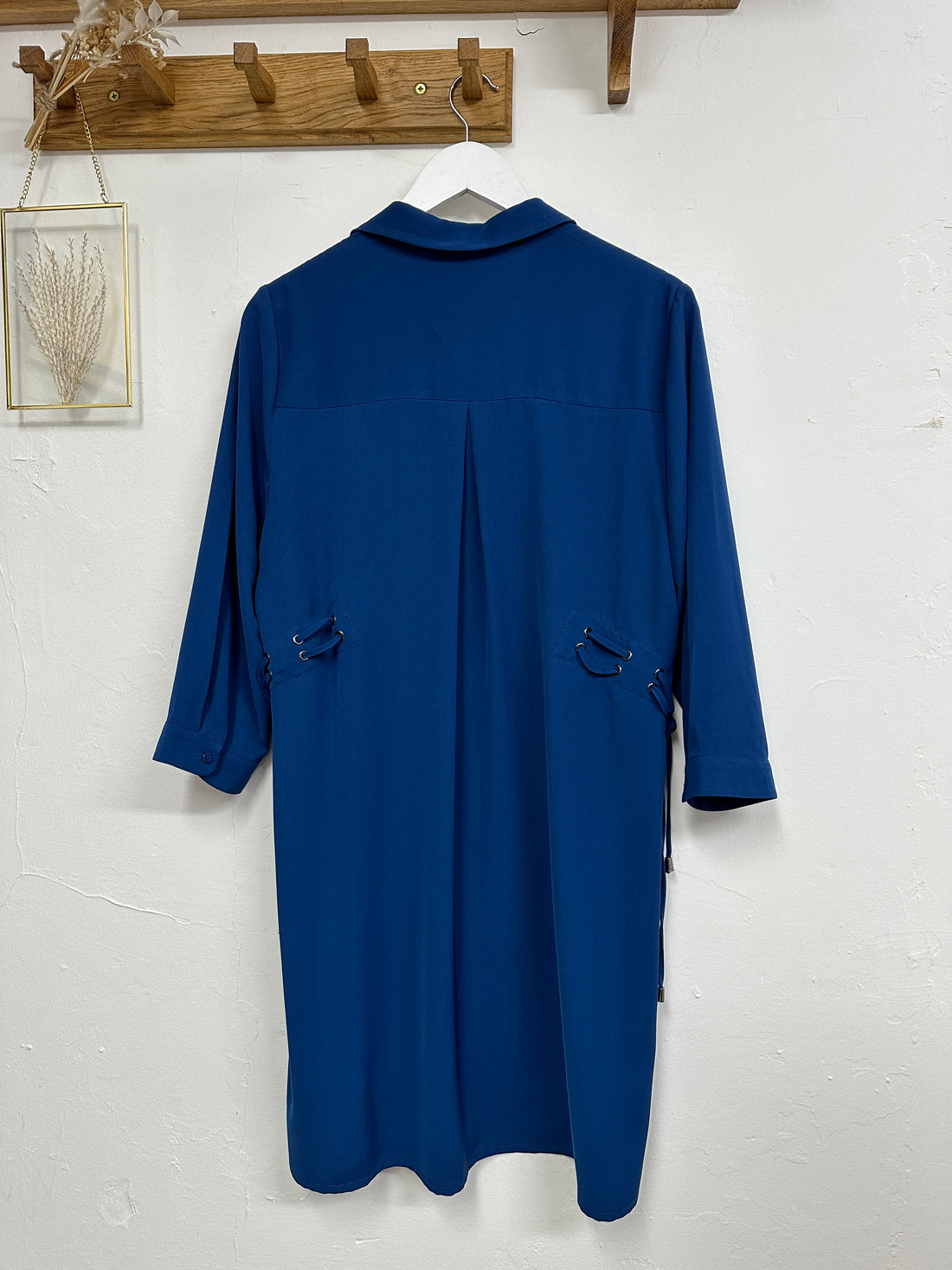 Phase Eight Blue Shirt Dress - Size 12