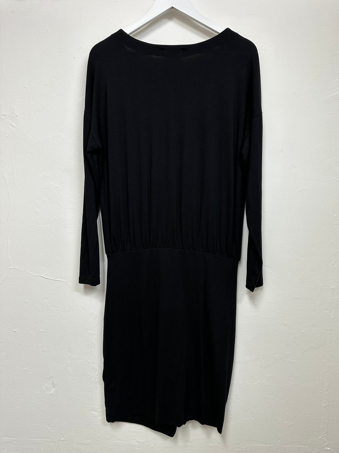 Hush Black Anya Jersey Ruched Dress - Size M (12)