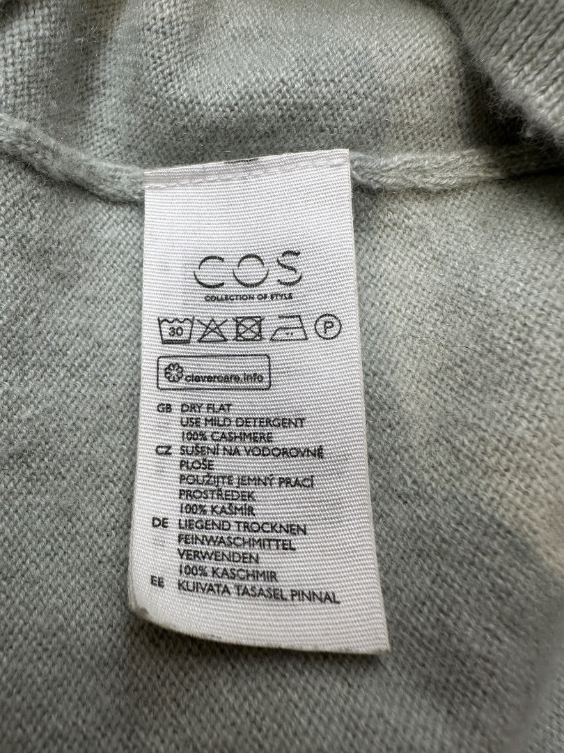 Cos Sage Cashmere Slouchy Jumper - Size XS