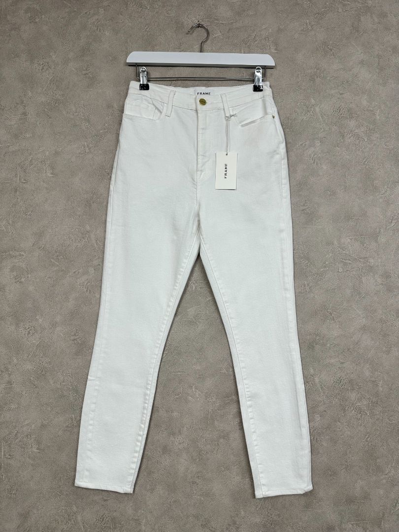 Frame White Ali High Rise Jeans - Size 8-10