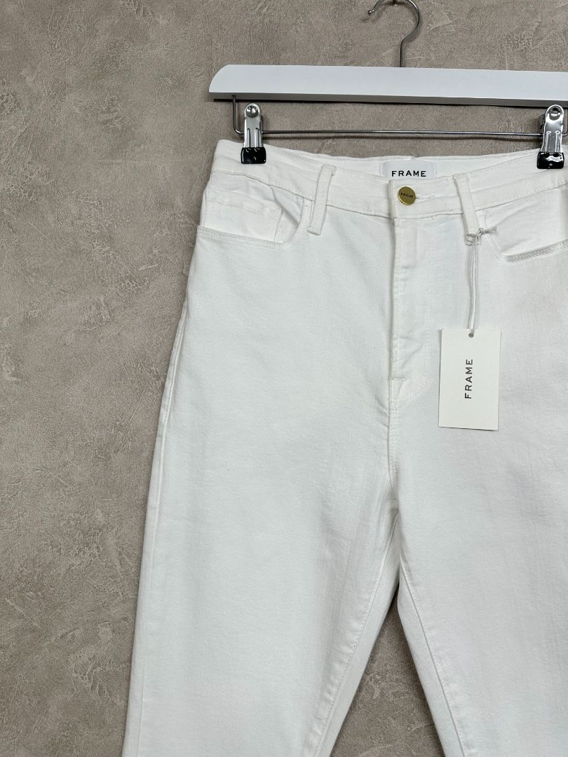 Frame White Ali High Rise Jeans - Size 8-10