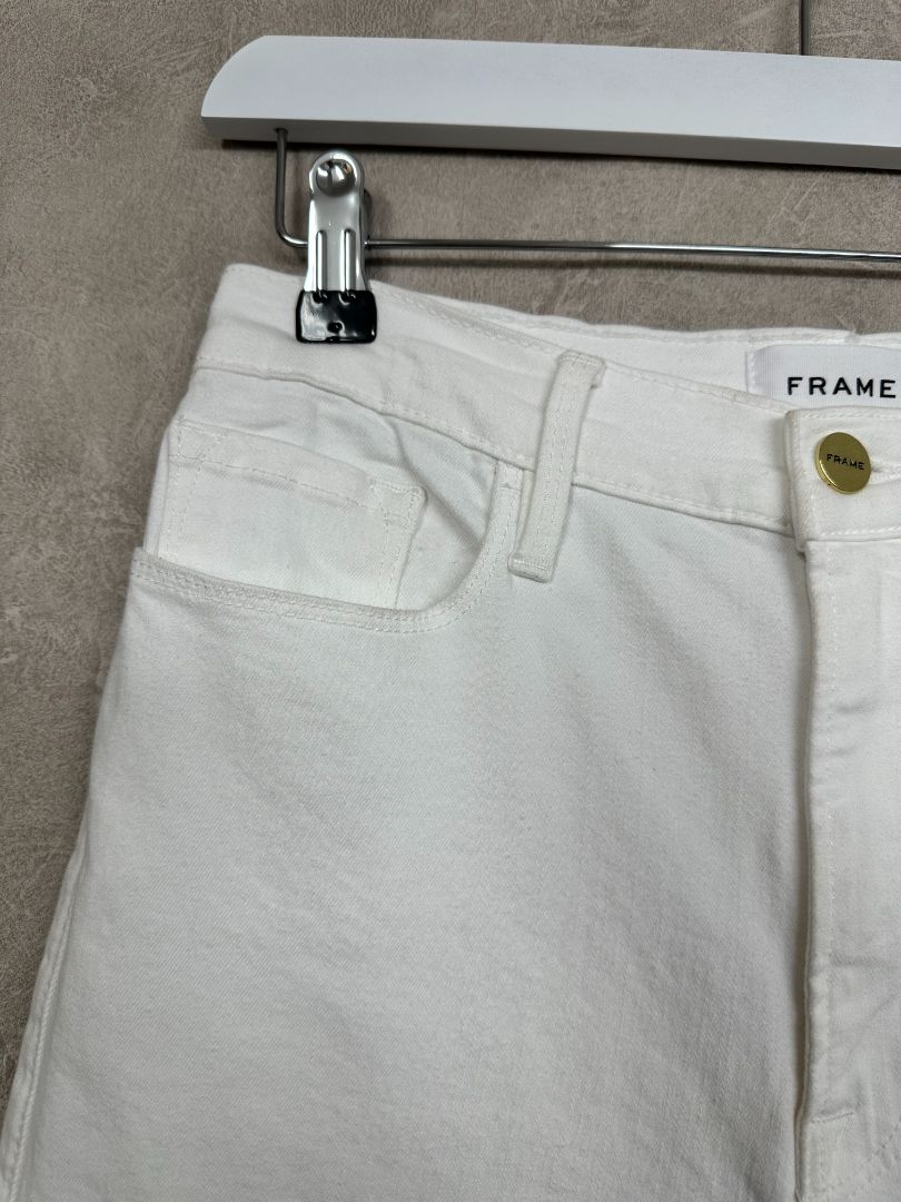 Frame White Ali High Rise Jeans - Size 8-10