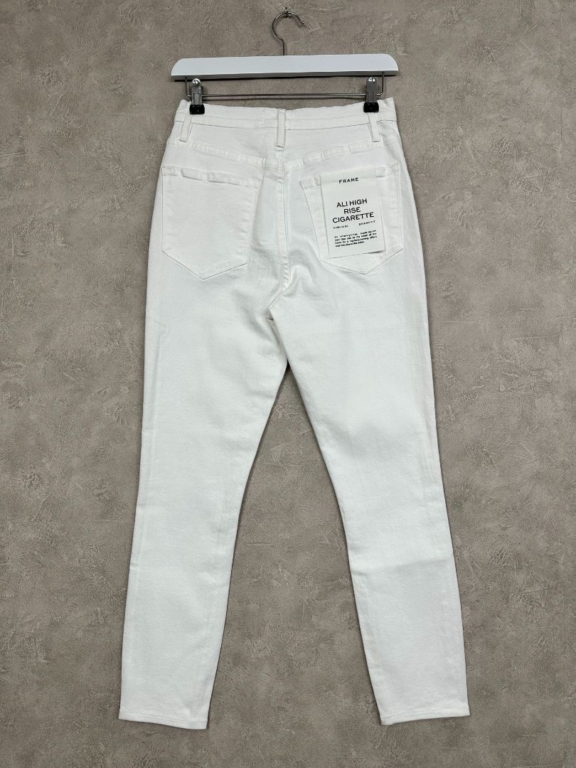 Frame White Ali High Rise Jeans - Size 8-10