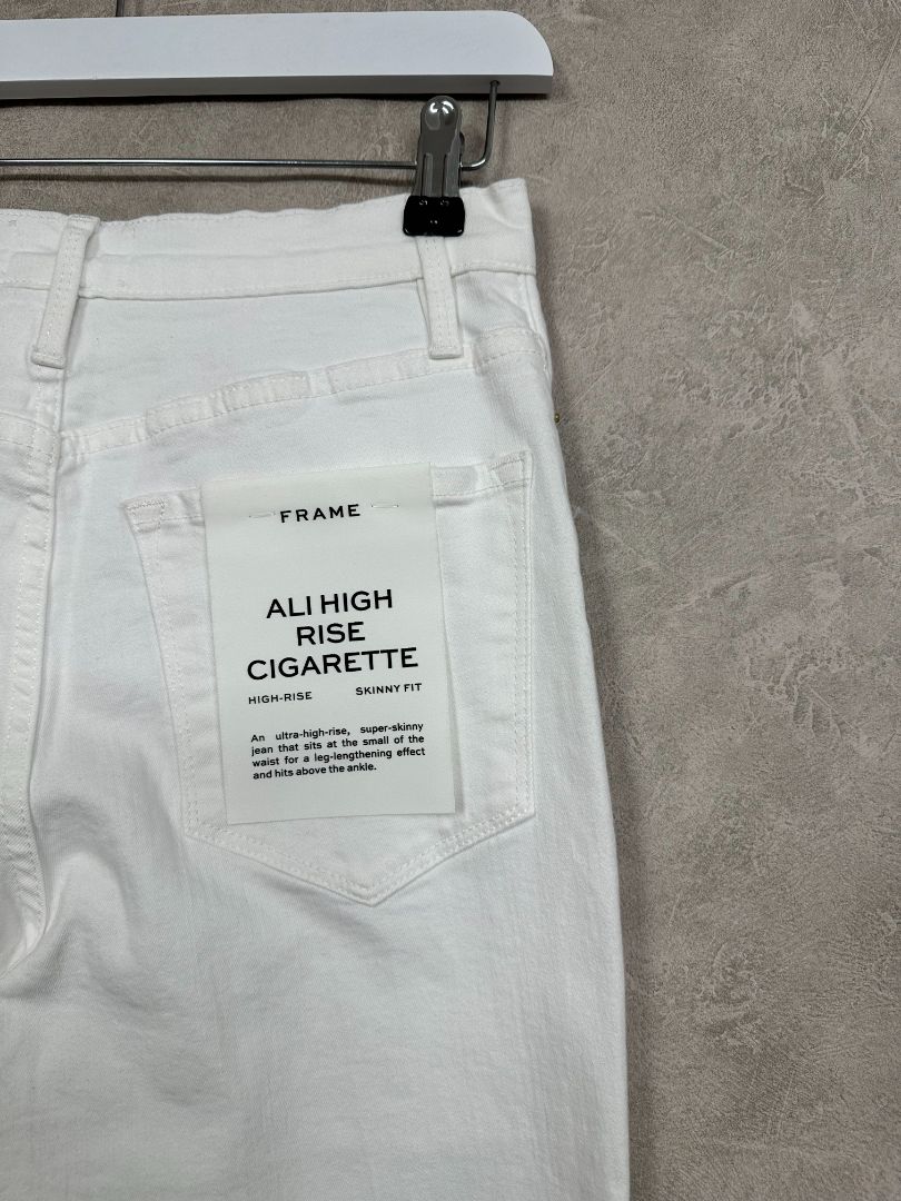 Frame White Ali High Rise Jeans - Size 8-10