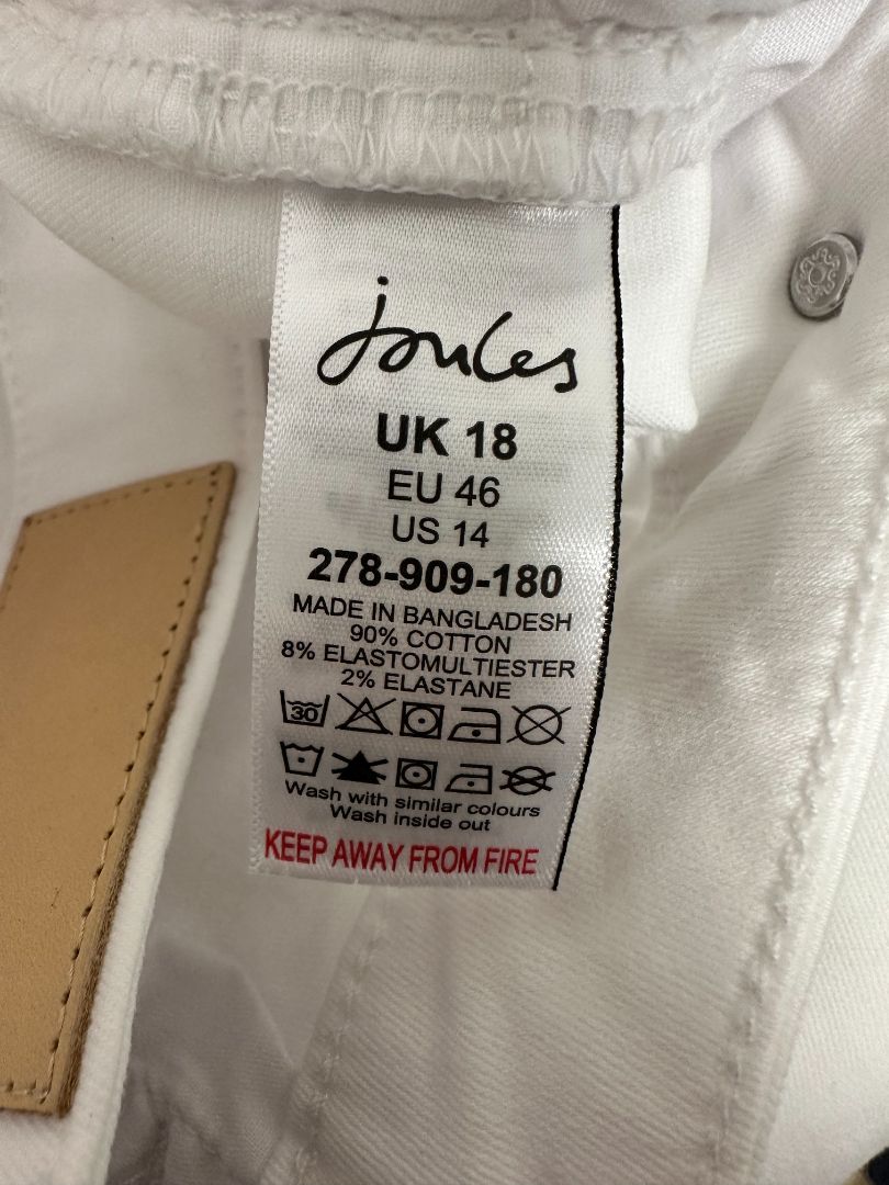 Joules White Jeans - Size 18