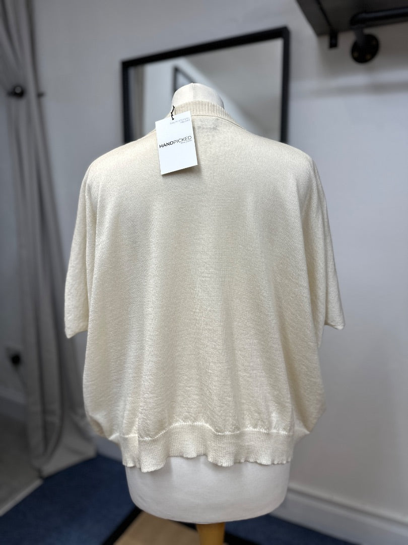 Mani-stone Cream Wool Cashmere Jumper - Size M