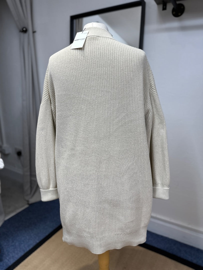 COS Cream Cotton Cardigan - Size L