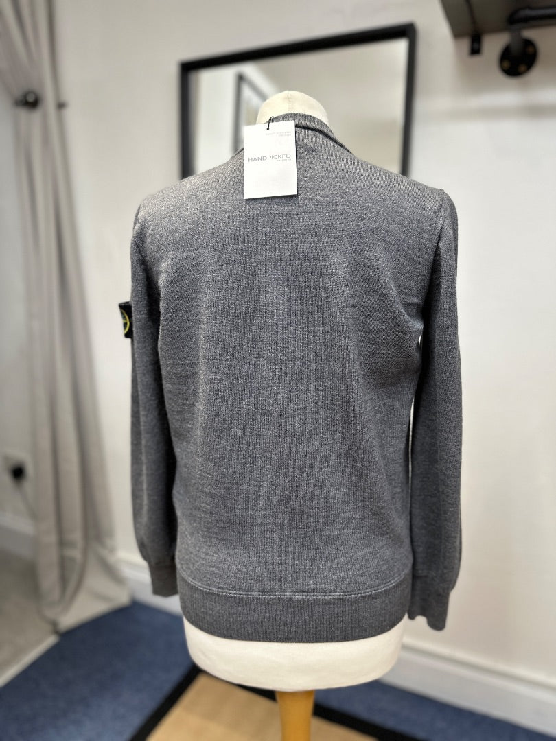 Stone Island Grey Wool Jumper - Size S