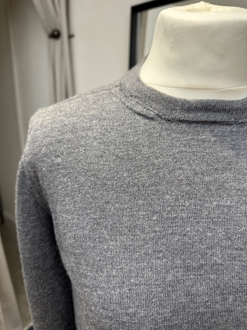 Stone Island Grey Wool Jumper - Size S