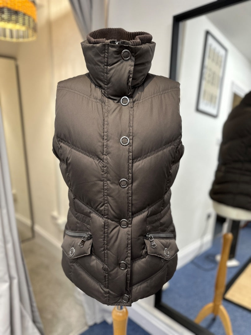 Esprit Brown Puffer Gilet - Size M