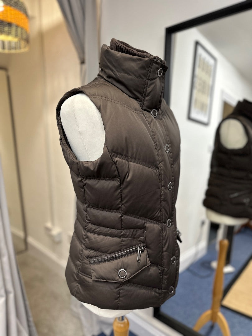 Esprit Brown Puffer Gilet - Size M