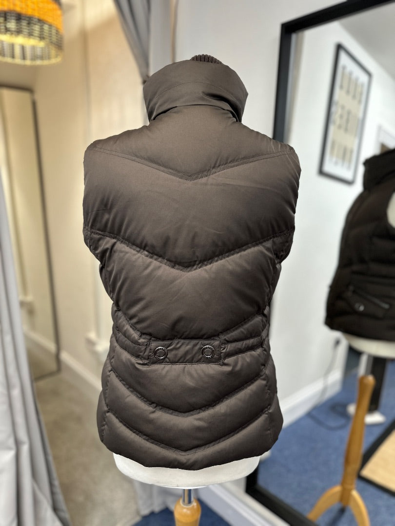 Esprit Brown Puffer Gilet - Size M