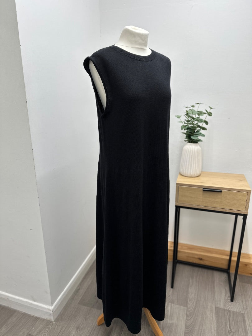 COS Black Wool Dress - Size M