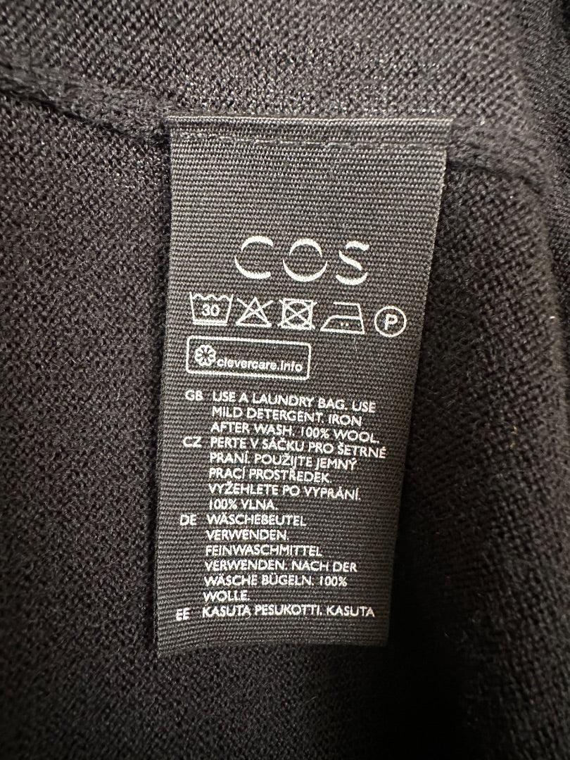 COS Black Wool Dress - Size M