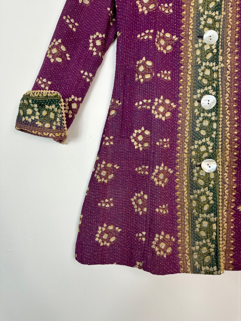 Indigoo Boo Kantha Jacket - Size XS