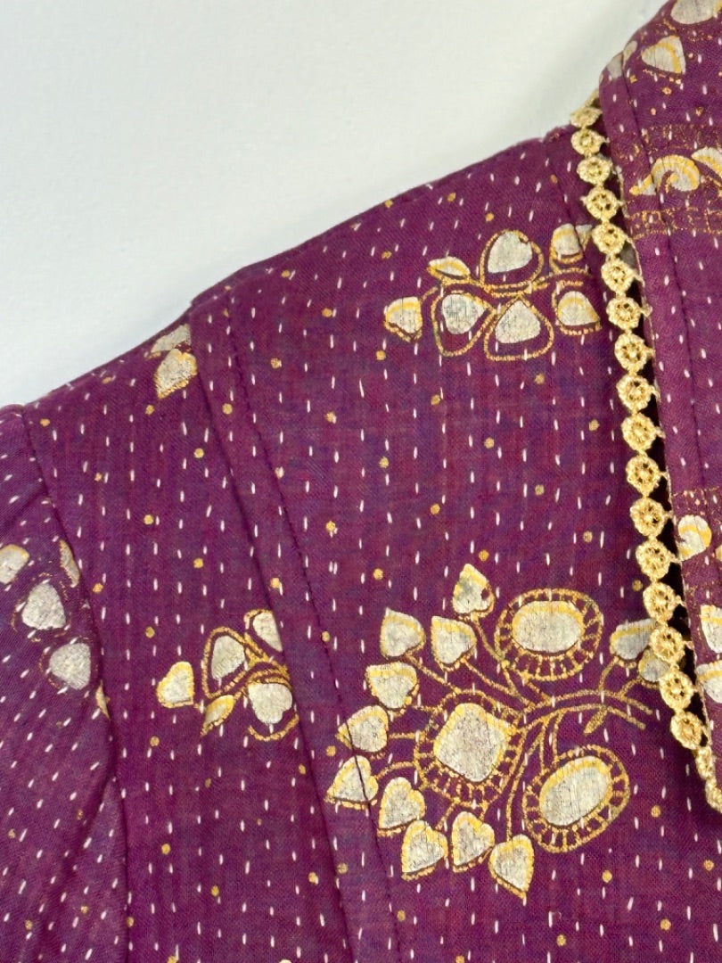 Indigoo Boo Kantha Jacket - Size XS