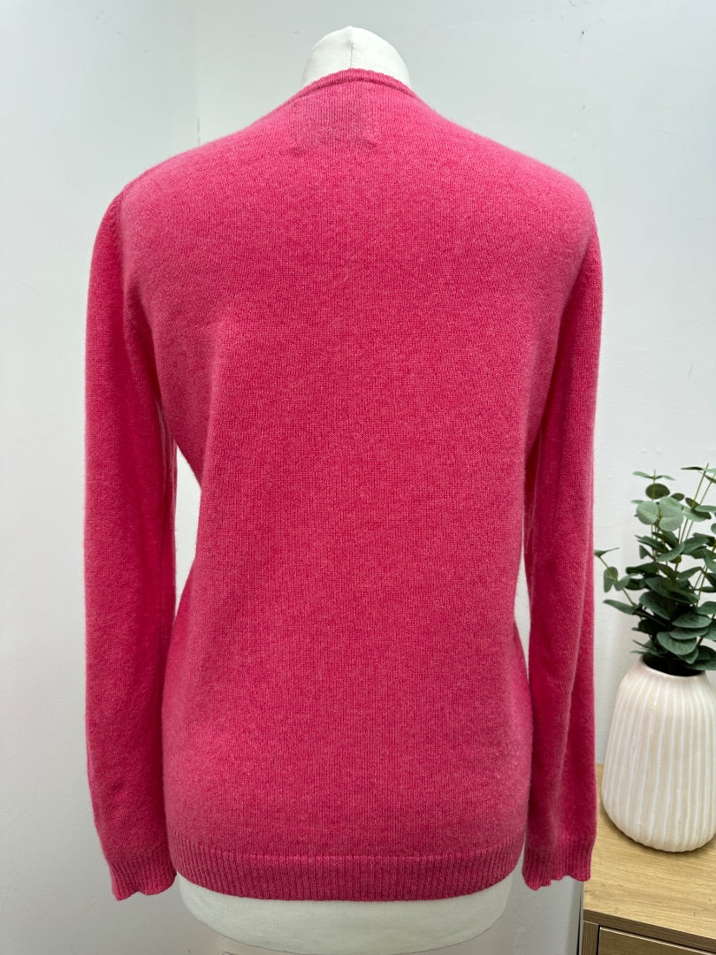 Jumper 1234 Pink Love is Love Cashmere Jumper - Size 10/12