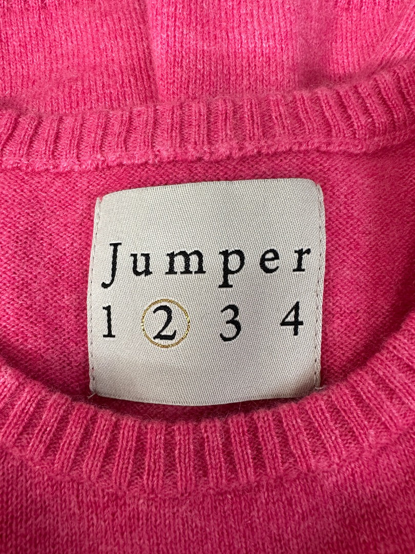 Jumper 1234 Pink Love is Love Cashmere Jumper - Size 10/12