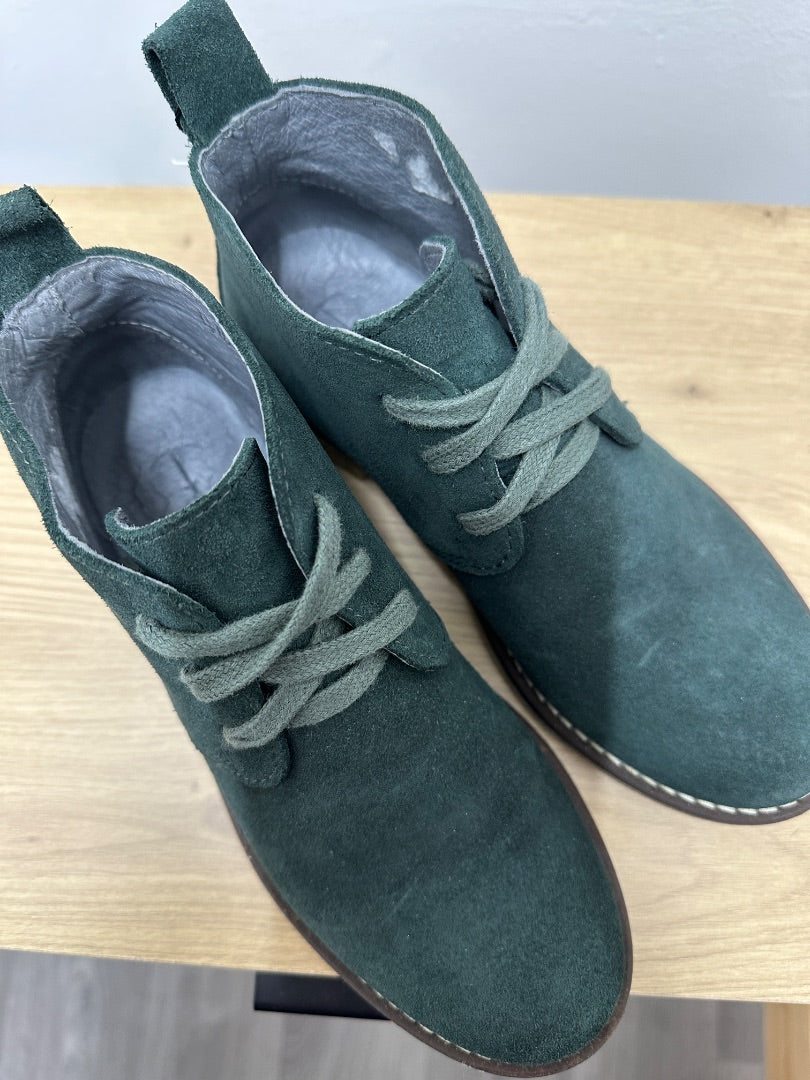 Seasalt Green Lace up Boots - Size 3