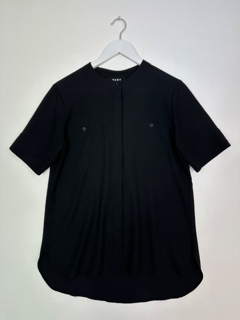 DKNY Black Short Sleeve Shirt - Size S