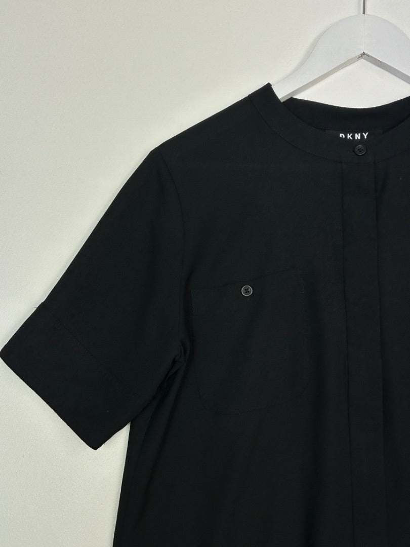 DKNY Black Short Sleeve Shirt - Size S