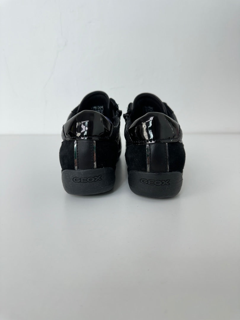 Geox Black Respira Black Zip/Lace Trainers - Size 5