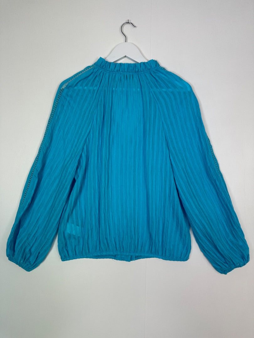 Mint Velvet Blue Gypsy Blouse - Size M