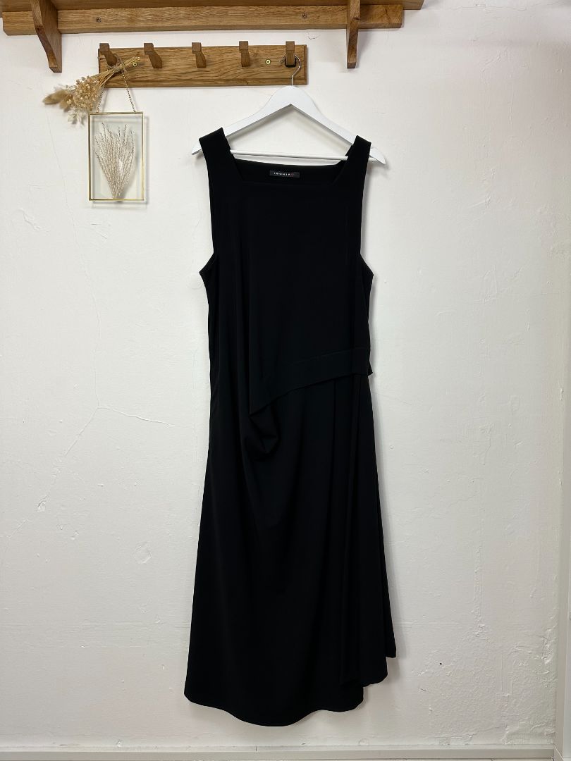 Ischiko Black Balloon Midi Dress - Size 14