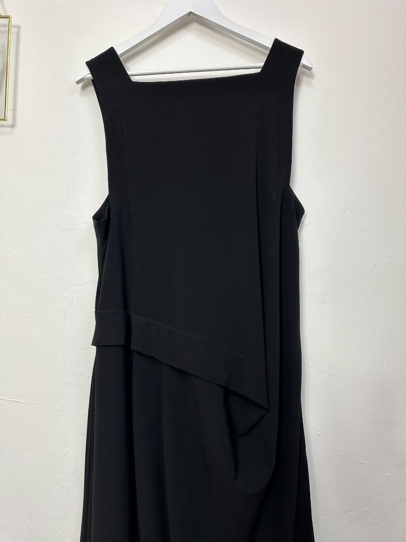 Ischiko Black Balloon Midi Dress - Size 14