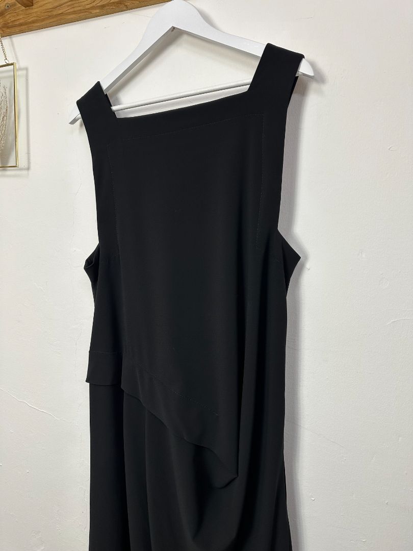 Ischiko Black Balloon Midi Dress - Size 14